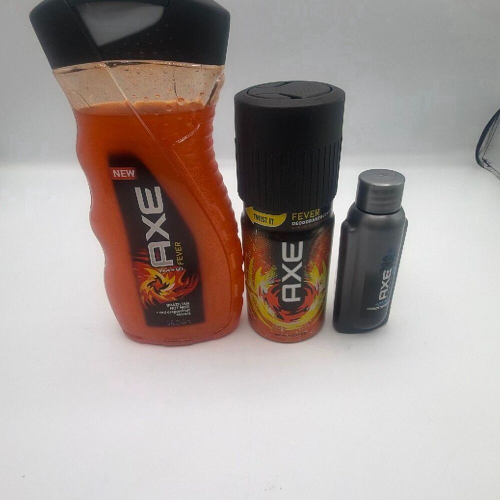 AXE Fever Shower Gel, Deodorant Body Spray and Just Soft Conditioner